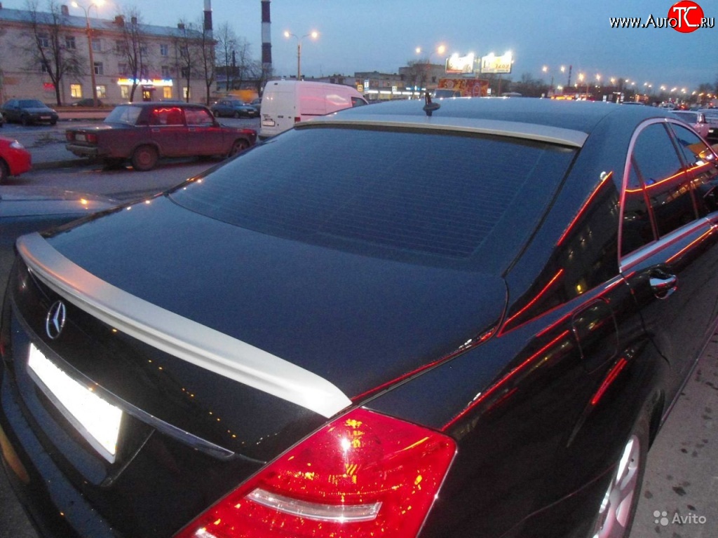 4 899 р. Лип спойлер Sport Mercedes-Benz S class W221 (2006-2013) (Неокрашенный)  с доставкой в г. Набережные‑Челны