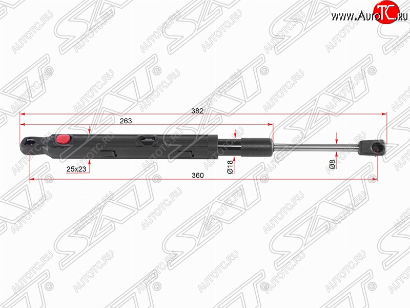 2 169 р. Левый упор капота SAT  Mercedes-Benz S class  W222 (2013-2017) седан гибрид дорестайлинг  с доставкой в г. Набережные‑Челны