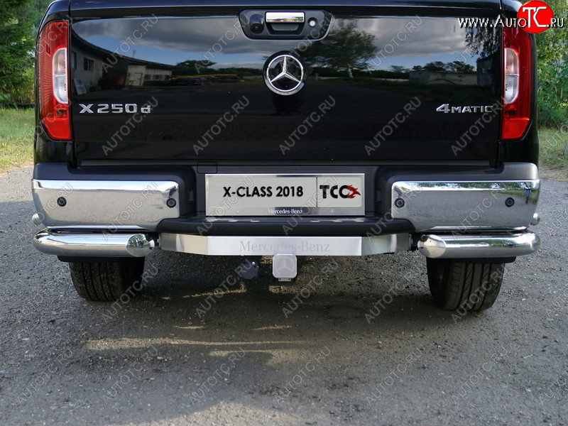 20 849 р. Фаркоп (тягово-сцепное устройство) TCC (надпись Mercedes-Benz)  Mercedes-Benz X class  W470 (2017-2020) (Оцинкованный, шар E)  с доставкой в г. Набережные‑Челны