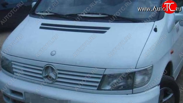 1 199 р. Планка между фарами CT Mercedes-Benz Vito W638 (1996-2003) (Неокрашенные)  с доставкой в г. Набережные‑Челны