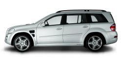 Пластиковые пороги Lorinser Mercedes-Benz GL class X164 дорестайлинг (2006-2009)