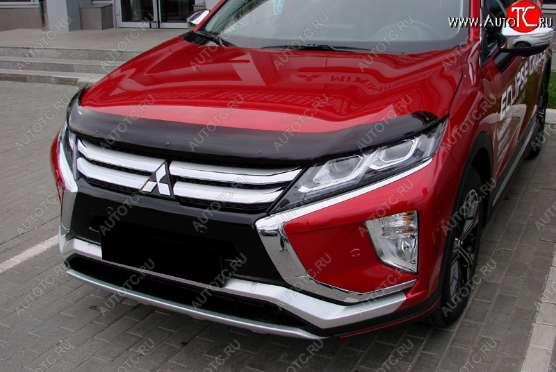 2 879 р. Дефлектор капота SIM  Mitsubishi Eclipse Cross  GK (2017-2021) дорестайлинг  с доставкой в г. Набережные‑Челны