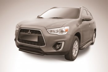 Защита переднего бампера d57 Slitkoff Mitsubishi ASX 1-ый рестайлинг (2013-2016)