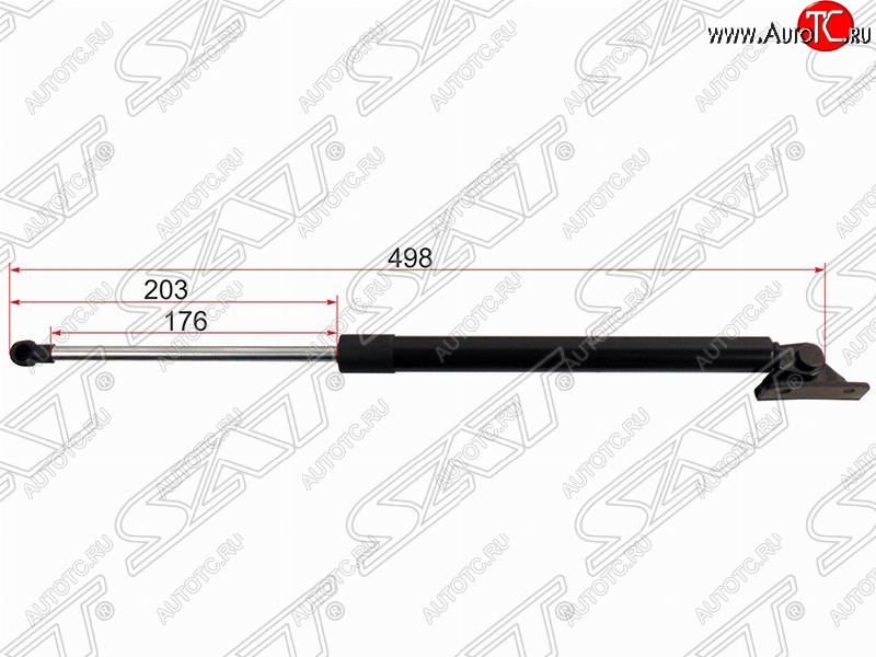 969 р. Правый упор крышки багажника SAT (L498 mm) Mitsubishi ASX дорестайлинг (2010-2012)  с доставкой в г. Набережные‑Челны