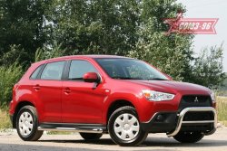 Защита переднего бампера Souz-96 (d76) Mitsubishi ASX дорестайлинг (2010-2012)