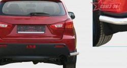 7 505 р. Защита заднего бампера Souz-96 из боковых уголков (d60)  Mitsubishi ASX (2010-2012) дорестайлинг  с доставкой в г. Набережные‑Челны. Увеличить фотографию 1