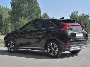 15 999 р. Защита заднего бампера (Ø63 мм, нержавейка) SLITKOFF Mitsubishi Eclipse Cross GK дорестайлинг (2017-2021)  с доставкой в г. Набережные‑Челны. Увеличить фотографию 2