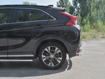 15 999 р. Защита заднего бампера (Ø63 мм, нержавейка) SLITKOFF Mitsubishi Eclipse Cross GK дорестайлинг (2017-2021)  с доставкой в г. Набережные‑Челны. Увеличить фотографию 3