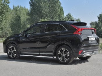 14 999 р. Защита заднего бампера (Ø75х42 мм, нержавейка) Russtal Mitsubishi Eclipse Cross GK дорестайлинг (2017-2021)  с доставкой в г. Набережные‑Челны. Увеличить фотографию 2