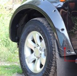 27 849 р. Накладки на колёсные арки RA (усиленные)  Mitsubishi L200  5 KK,KL (2015-2019) дорестайлинг (Поверхность глянец (под окраску), Неокрашенные)  с доставкой в г. Набережные‑Челны. Увеличить фотографию 2