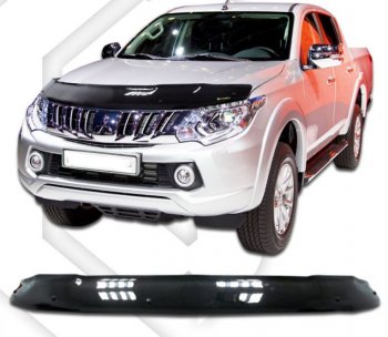 Дефлектор капота CA-Plastiс Mitsubishi (Митсубиси) L200 (л)  5 KK,KL (2015-2019) 5 KK,KL дорестайлинг