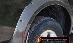 27 849 р. Накладки на колёсные арки RA (усиленные) Mitsubishi L200 4  дорестайлинг (2006-2014) (Плверхность глянец (подд окраску), Неокрашенные)  с доставкой в г. Набережные‑Челны. Увеличить фотографию 3