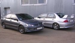 6 699 р. Пороги накладки EVO 9 Mitsubishi Lancer 9 1-ый рестайлинг седан (2003-2005) (Неокрашенные)  с доставкой в г. Набережные‑Челны. Увеличить фотографию 2