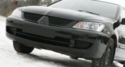 999 р. Реснички на фары RA Sport  Mitsubishi Lancer  9 (2005-2009) 2-ой рестайлинг седан, 2-ой рестайлинг универсал (Неокрашенные)  с доставкой в г. Набережные‑Челны. Увеличить фотографию 2