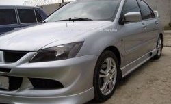 499 р. Реснички на фары Style v2 Mitsubishi Lancer 9 1-ый рестайлинг универсал (2003-2005) (Неокрашенные)  с доставкой в г. Набережные‑Челны. Увеличить фотографию 2