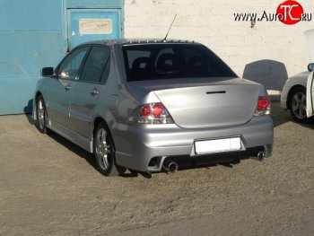 18 499 р. Задний бампер INGS Extreem  Mitsubishi Lancer  9 (2003-2009) 1-ый рестайлинг седан, 2-ой рестайлинг седан (Неокрашенный)  с доставкой в г. Набережные‑Челны. Увеличить фотографию 3