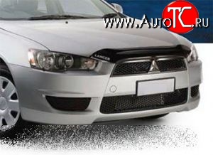 2 069 р. Дефлектор капота NovLine (короткий) Mitsubishi Lancer 10 хэтчбэк дорестайлинг (2007-2010)  с доставкой в г. Набережные‑Челны