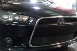 Сетка на бампер Russtal (дорестайлинг) Mitsubishi Lancer CY седан рестайлинг (2011-2017)