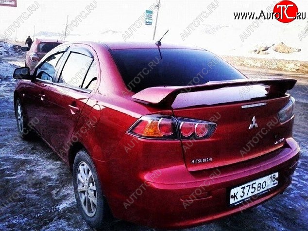 4 599 р. Спойлер Сток 2л  Mitsubishi Lancer  10 CY (2007-2017) седан дорестайлинг, седан рестайлинг (Неокрашенный)  с доставкой в г. Набережные‑Челны