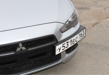 1 999 р. Воздуховоды радиатора в передний бампер Квадрат Mitsubishi Lancer 10 седан дорестайлинг (2007-2010) (Неокрашенные)  с доставкой в г. Набережные‑Челны. Увеличить фотографию 2