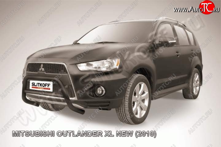 18 999 р. Кенгурятник d57 низкий  Mitsubishi Outlander  XL (2010-2013) (CW)  рестайлинг (Цвет: серебристый)  с доставкой в г. Набережные‑Челны