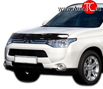 3 399 р. Дефлектор капота NovLine Mitsubishi Outlander GF дорестайлинг (2012-2014)  с доставкой в г. Набережные‑Челны