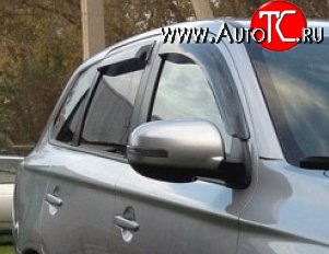 999 р. Комплект дефлекторов окон (ветровиков) 4 шт. Russtal Mitsubishi Outlander GF дорестайлинг (2012-2014)  с доставкой в г. Набережные‑Челны