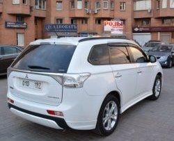 4 799 р. Боковые накладки на задний бампер BROOMER Design Mitsubishi Outlander GF дорестайлинг (2012-2014) (Неокрашенная)  с доставкой в г. Набережные‑Челны. Увеличить фотографию 2