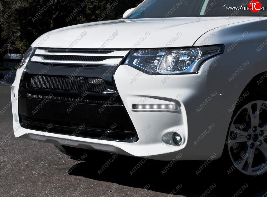 29 999 р. Передний бампер Tuning-Sport Mitsubishi Outlander GF дорестайлинг (2012-2014) (Неокрашенный)  с доставкой в г. Набережные‑Челны