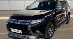 14 549 р. Одинарная защита переднего бампера диаметром 63 мм SLITKOFF Mitsubishi Outlander GF 2-ой рестайлинг (2015-2018)  с доставкой в г. Набережные‑Челны. Увеличить фотографию 3