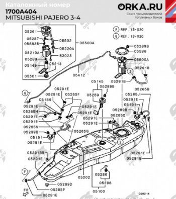 29 499 р. Бак топливный BAKPLAST (88 л., пластиковый / 3.4 дизель) Mitsubishi Pajero 3 V70 дорестайлинг (1999-2003)  с доставкой в г. Набережные‑Челны. Увеличить фотографию 2