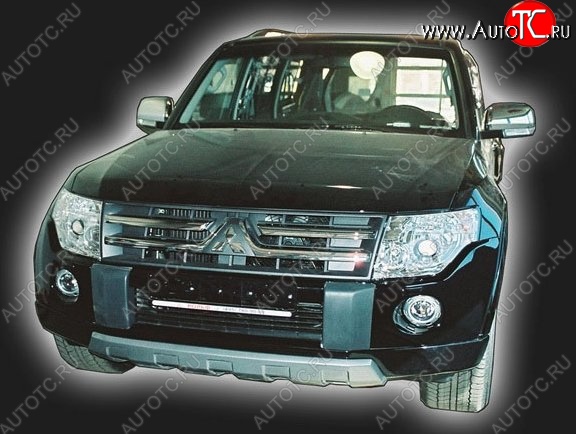 11 549 р. Накладка на передний бампер (Wagon) CT Mitsubishi Pajero 4 V90 дорестайлинг (2006-2011) (Неокрашенная)  с доставкой в г. Набережные‑Челны