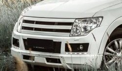 8 199 р. Решётка радиатора BROOMER Design Mitsubishi Pajero 4 V80 дорестайлинг (2006-2011) (Неокрашенная)  с доставкой в г. Набережные‑Челны. Увеличить фотографию 3