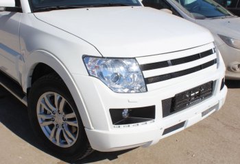 32 999 р. Бампер передний Broomer Design Mitsubishi Pajero 4 V80 дорестайлинг (2006-2011) (Неокрашенный)  с доставкой в г. Набережные‑Челны. Увеличить фотографию 2