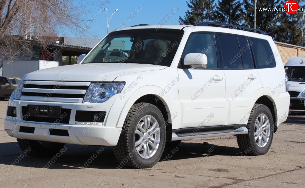 32 999 р. Бампер передний Broomer Design Mitsubishi Pajero 4 V80 дорестайлинг (2006-2011) (Неокрашенный)  с доставкой в г. Набережные‑Челны