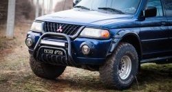 1 799 р. Подиумы противотуманных фар RA  Mitsubishi Pajero Sport  PA (1996-2004) дорестайлинг  с доставкой в г. Набережные‑Челны. Увеличить фотографию 3