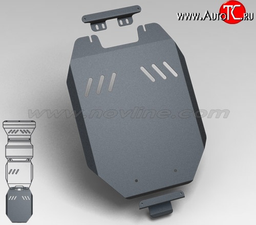789 р. Защита раздаточной коробки Novline (3.2, АКПП/МКПП, 3 мм) Mitsubishi Pajero Sport PB дорестайлинг (2008-2013)  с доставкой в г. Набережные‑Челны