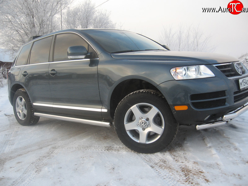 11 899 р. Защита порогов Volkswagen Touareg GP дорестайлинг (2002-2007)  с доставкой в г. Набережные‑Челны