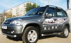 16 599 р. Одинарная защита переднего бампера Bertone диаметром 76 мм  Chevrolet Niva  2123 (2009-2020), Лада 2123 (Нива Шевроле) (2009-2021)  с доставкой в г. Набережные‑Челны. Увеличить фотографию 3