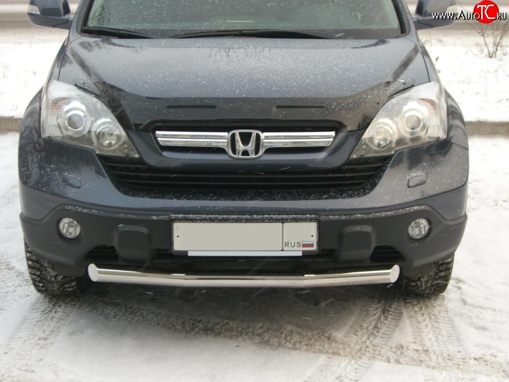 17 549 р. Одинарная защита переднего бампера SLITKOFF 70 мм  Honda CR-V  RE1,RE2,RE3,RE4,RE5,RE7 (2007-2010) дорестайлинг  с доставкой в г. Набережные‑Челны