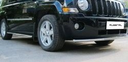 8 249 р. Одинарная защита переднего бампера Russtal 42 мм Jeep Liberty KJ дорестайлинг (2001-2004)  с доставкой в г. Набережные‑Челны. Увеличить фотографию 3