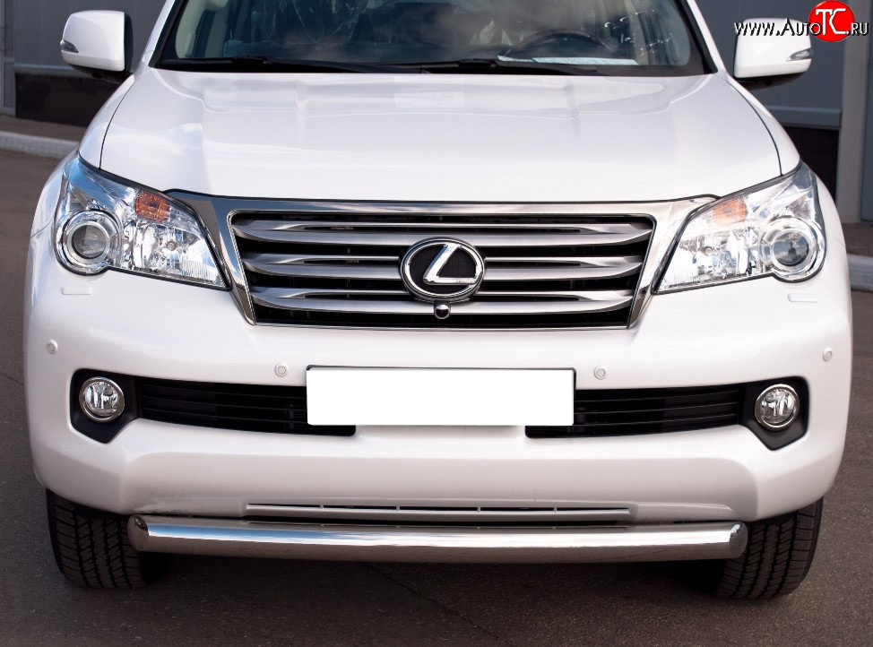 18 599 р. Одинарная защита переднего бампера SLITKOFF 76 мм  Lexus GX460  J150 (2009-2013) дорестайлинг  с доставкой в г. Набережные‑Челны