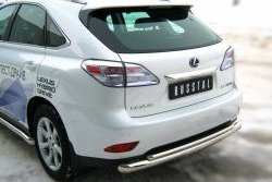 18 999 р. Защита заднего бампера (Ø76 и 42 мм, нержавейка) SLITKOFF Lexus RX350 AL10 дорестайлинг (2008-2012)  с доставкой в г. Набережные‑Челны. Увеличить фотографию 3