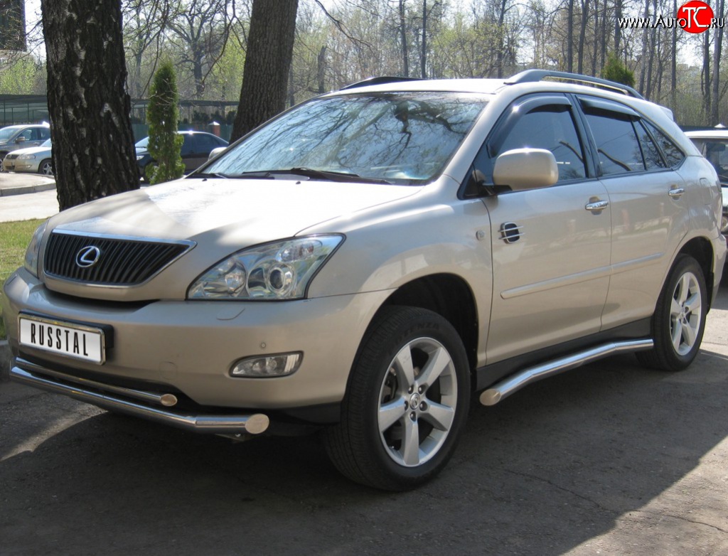 26 399 р. Защита порогов из труб d76 SLITKOFF  Lexus RX300  XU30 - RX350  XU30  с доставкой в г. Набережные‑Челны