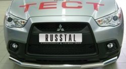 15 299 р. Одинарная защита переднего бампера SLITKOFF диаметром 63 мм Mitsubishi ASX дорестайлинг (2010-2012)  с доставкой в г. Набережные‑Челны. Увеличить фотографию 1