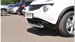 15 799 р. Одинарная защита переднего бампера SLITKOFF диаметром 63 мм Nissan Juke 1 YF15 дорестайлинг (2010-2014)  с доставкой в г. Набережные‑Челны. Увеличить фотографию 5