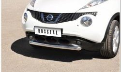 15 799 р. Одинарная защита переднего бампера SLITKOFF диаметром 63 мм Nissan Juke 1 YF15 дорестайлинг (2010-2014)  с доставкой в г. Набережные‑Челны. Увеличить фотографию 8