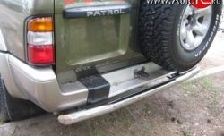 15 249 р. Защита заднего бампера (Ø76 мм, нержавейка) SLITKOFF  Nissan Patrol  5 (1997-2004) Y61 дорестайлинг, Y61 1-ый рестайлинг  с доставкой в г. Набережные‑Челны. Увеличить фотографию 3