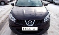 16 899 р. Одинарная защита переднего бампера SLITKOFF диаметром 63 мм Nissan Qashqai +2 1 J10 дорестайлинг (2008-2010)  с доставкой в г. Набережные‑Челны. Увеличить фотографию 2