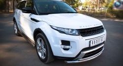 20 999 р. Защита переднего бампера (Dynamic, 2 трубыØ63 и 42 мм, нержавейка) SLITKOFF Land Rover Range Rover Evoque 1 L538 дорестайлинг 5 дв. (2011-2015)  с доставкой в г. Набережные‑Челны. Увеличить фотографию 2